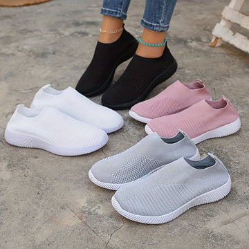 Women's Slip-on Loafers - Lightweight and Breathable Casual Shoes