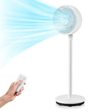 9-Inch Standing Fan with Oscillation – Portable Pedestal Unit with Adjustable Speeds & Height | Quiet Flow | For Bella & Workspace