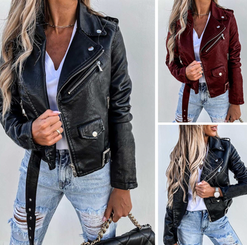 Emma - Stylish and Timeless Women's Leather Jacket