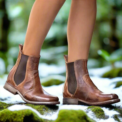 Diana - Bottes en cuir polyvalentes et antidérapantes