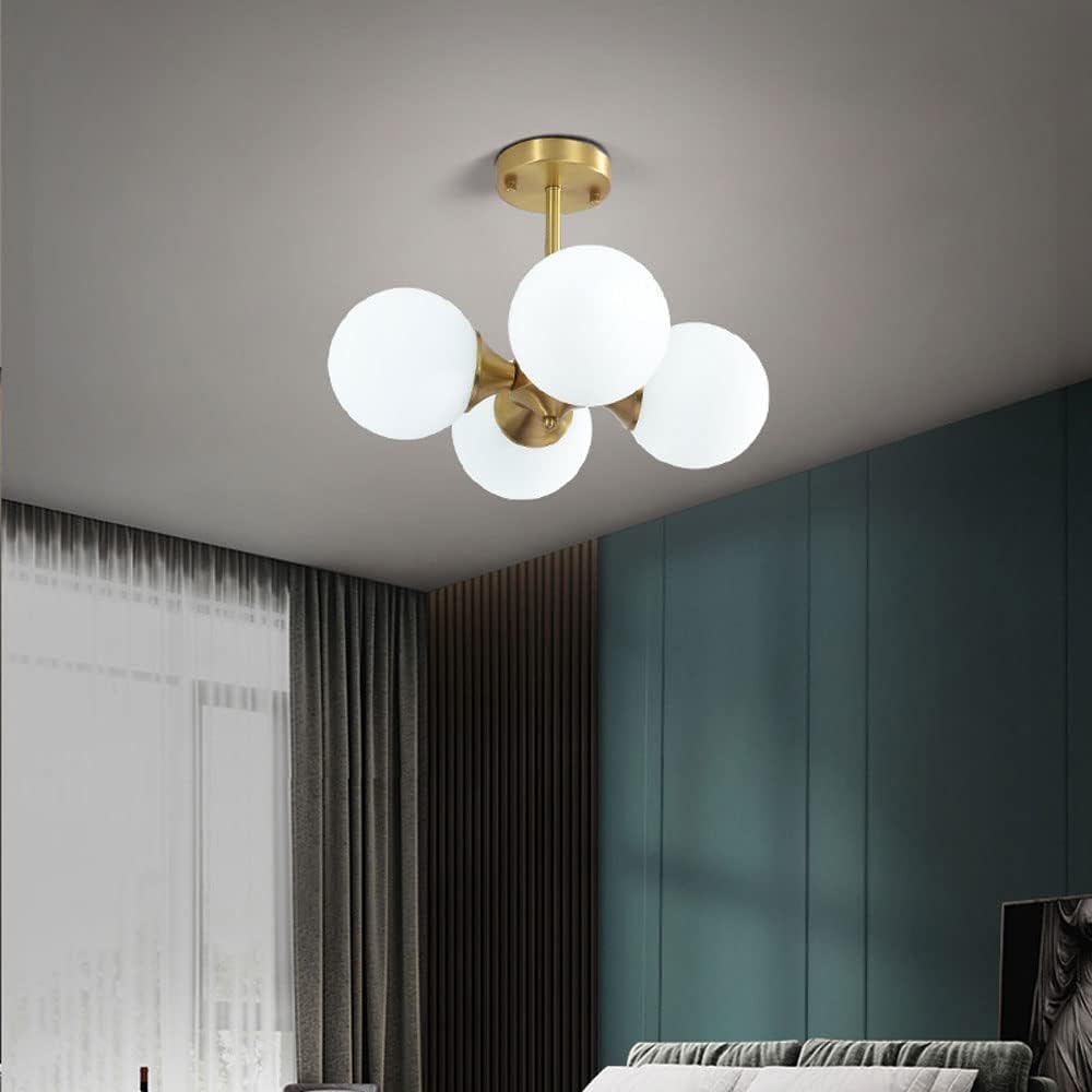 Glass Ball Ceiling Lamp LED