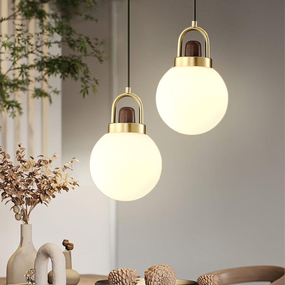 Pendant Light with Glass Globe Splendor
