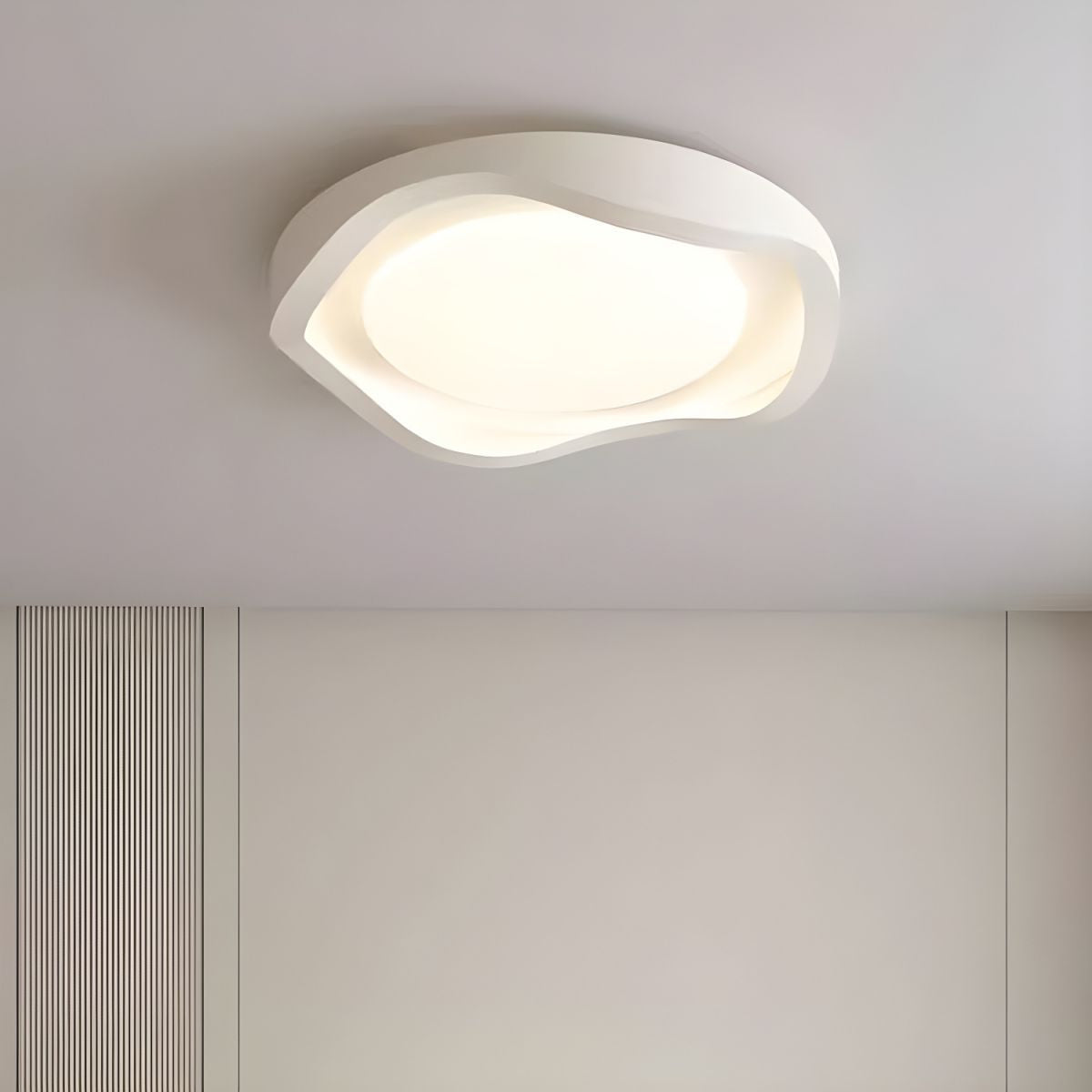 Acrylic Ceiling Light with Geometric LED Design