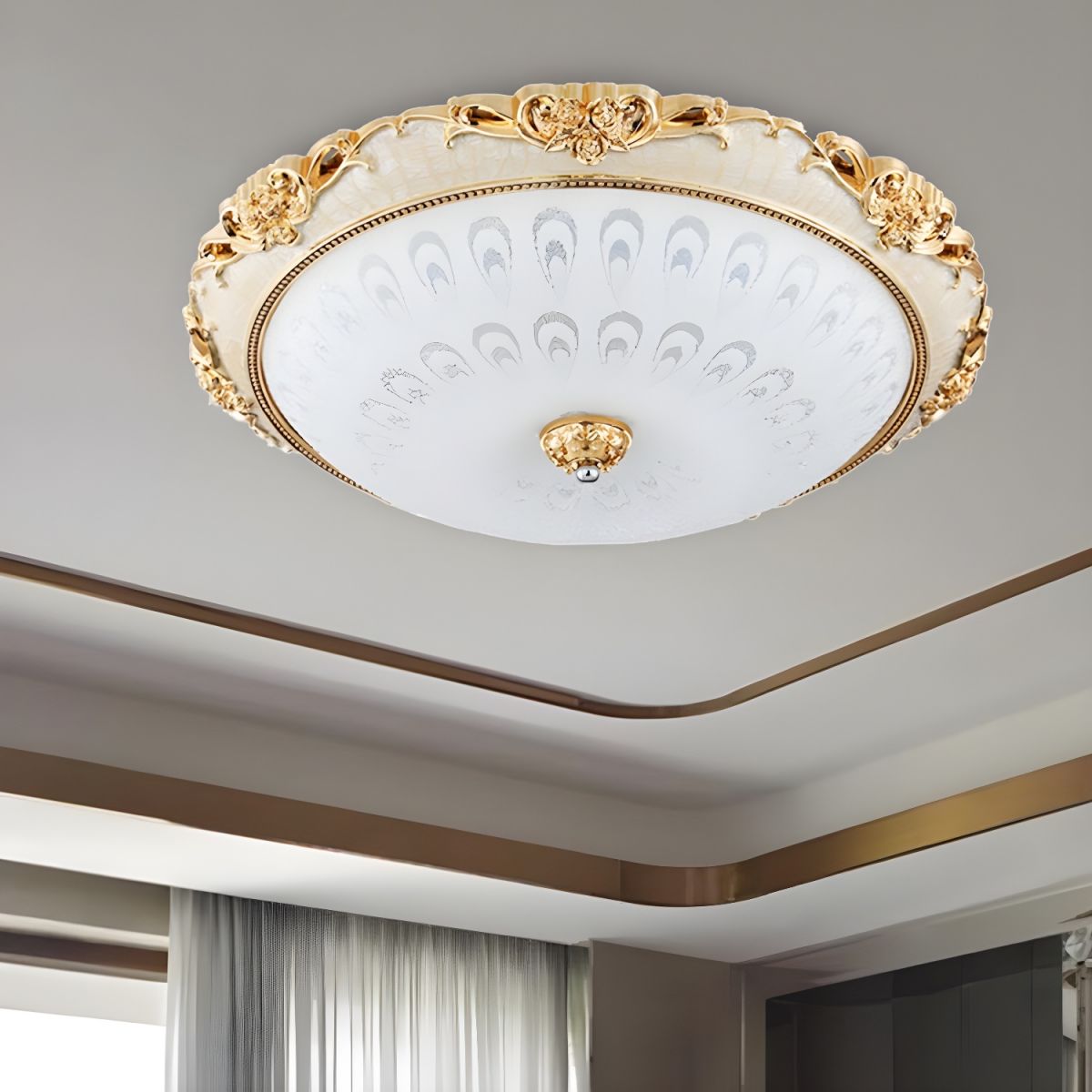 LED Ceiling Light Dome Flush Mounted