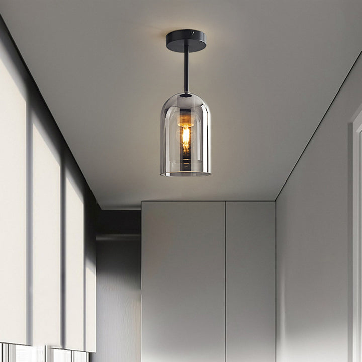 Hallway Pendant Lights in Clear Glass