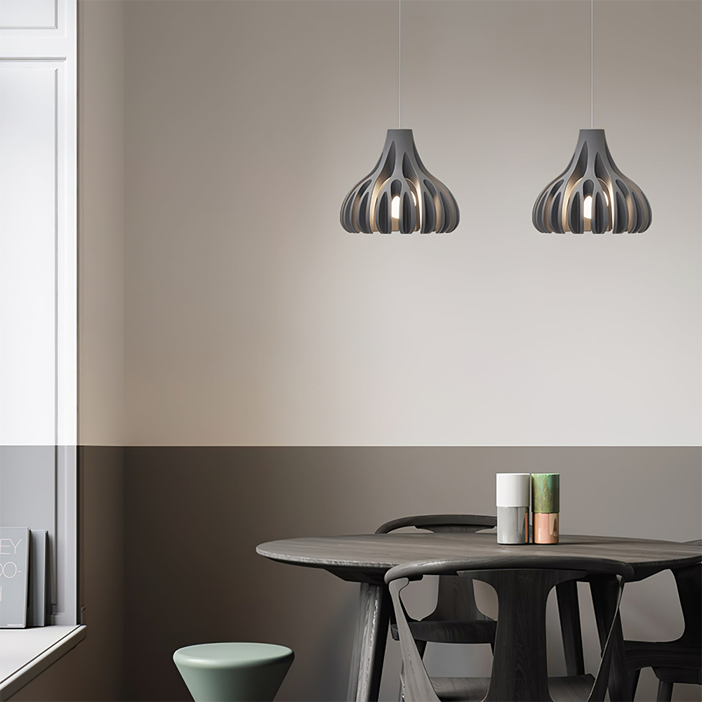 Colorful Coral Pendant Lamp in Resin