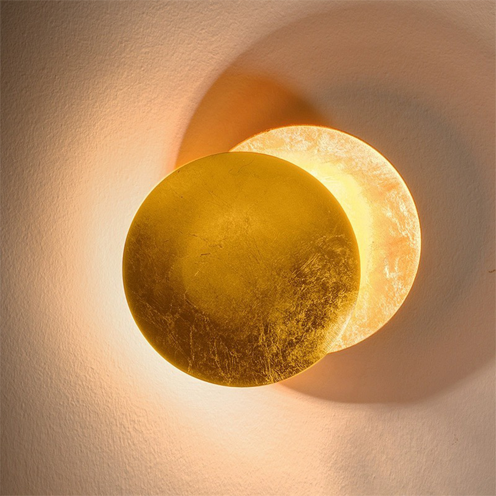 Round Circle Rotating Wall Light Modern Creative