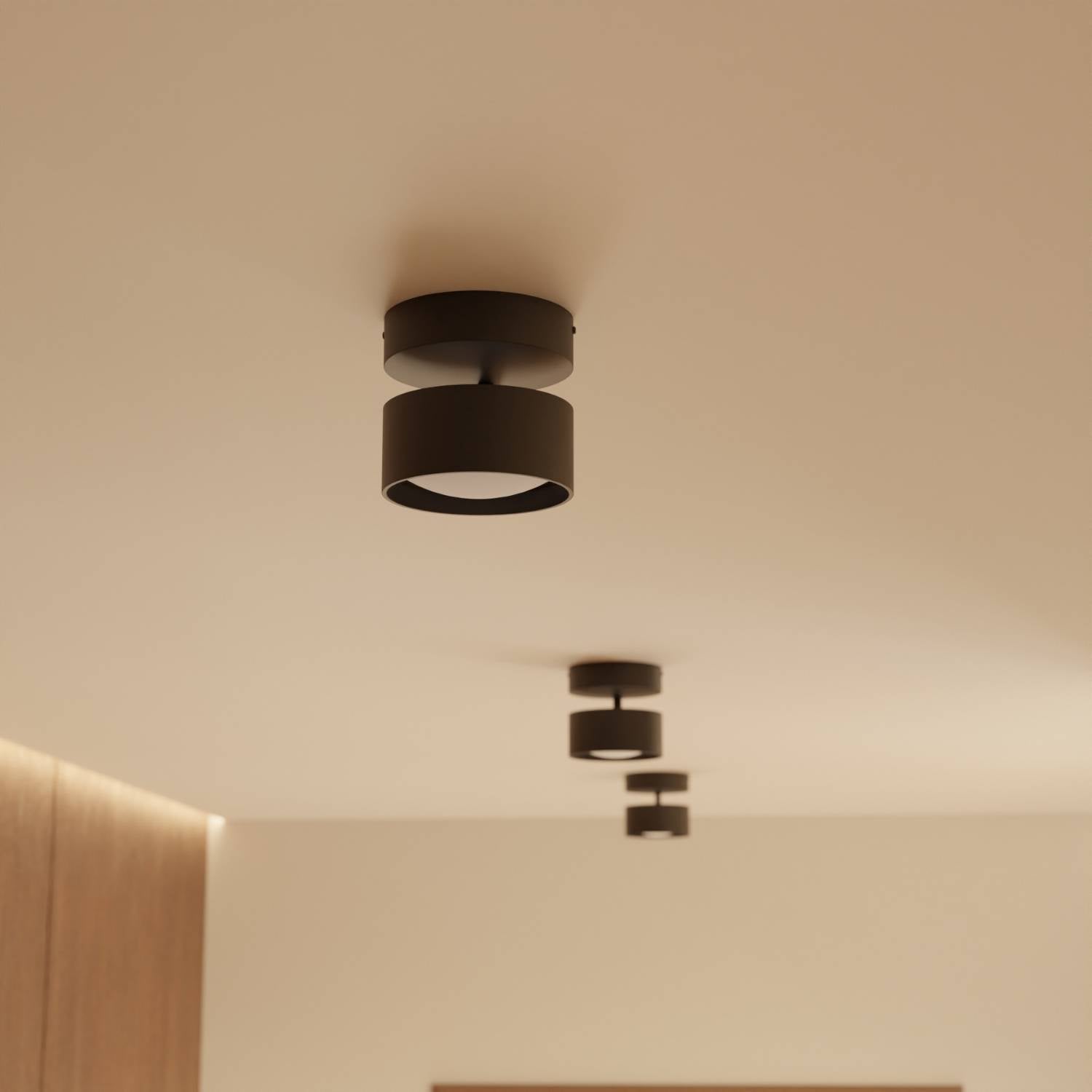Ceiling Lights Modern Black Cylinder Fixture