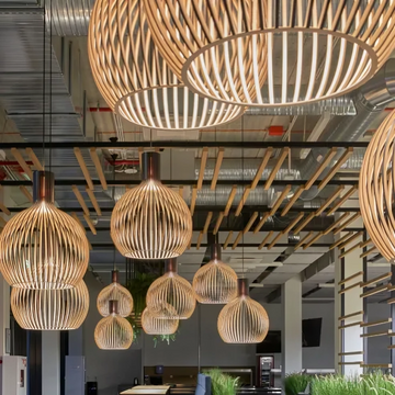 Pendant Light Birch Natural Ceiling Fixture