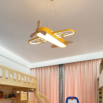 Kids Ceiling Light Jet Design Acrylic Pendant