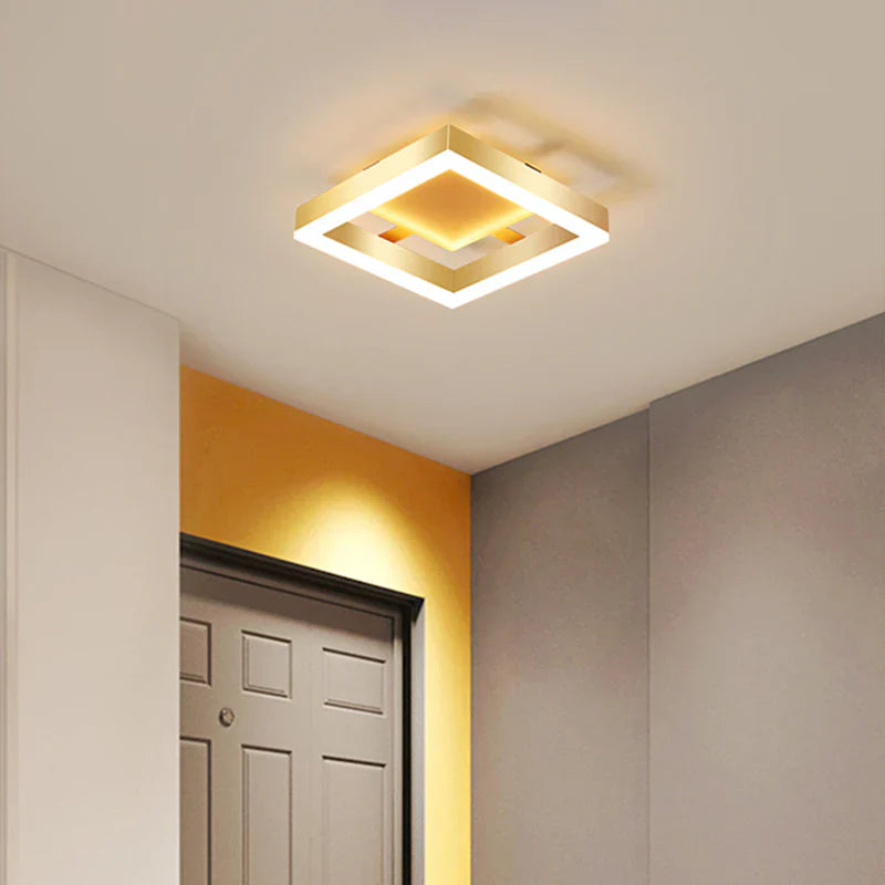 Modern Gold LED Flush Mount Ceiling Fixtures