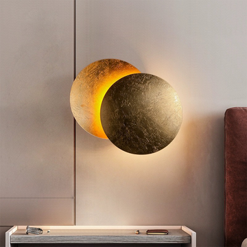 Round Circle Rotating Wall Light Modern Creative