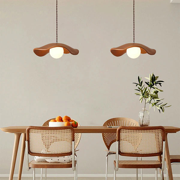 Wabi-Sabi Pendant Light Modern Style Hat Shade