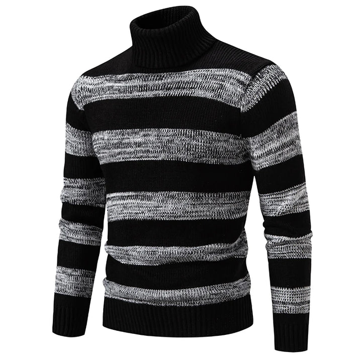 Kairo - Pull-over en tricot avec col montant homme