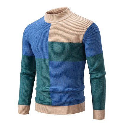 Kairo - Pull-over en tricot avec col montant homme