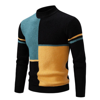 Kairo - Pull-over en tricot avec col montant homme