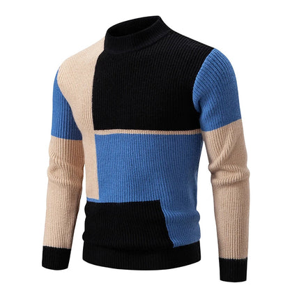 Kairo - Pull-over en tricot avec col montant homme