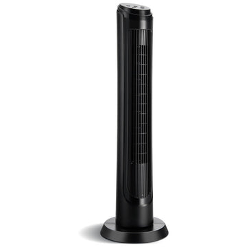 75° Oscillating Tower Fan – 40-Inch Fan with Remote, 3 Breeze Modes & 4 Wind Speeds | Quiet Power | For Living Room & Aiden