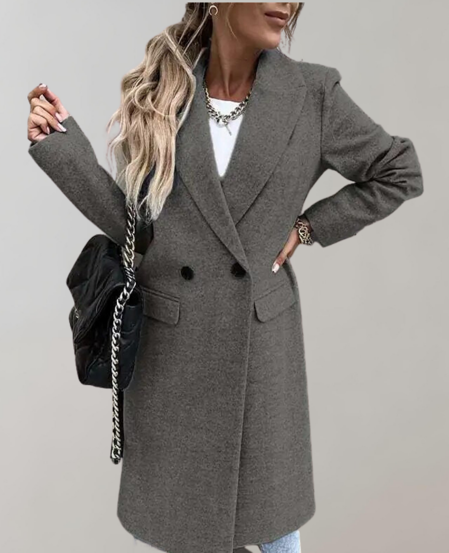 Liora Manteau en Laine avec Col