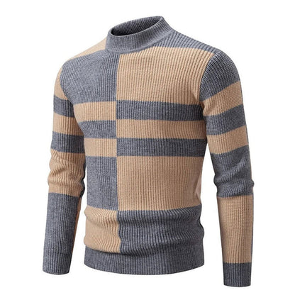 Kairo - Pull-over en tricot avec col montant homme