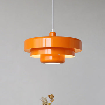 Single Head Iron Pendant Lamp in Mid-century Bauhaus Style