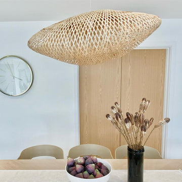 Bamboo Pendant Light for Modern Kitchen Island