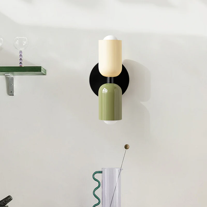 Short Double Head Vintage Utility Room Wall Light Modern