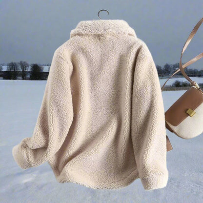 Nina - Manteau Sherpa décontracté et ample