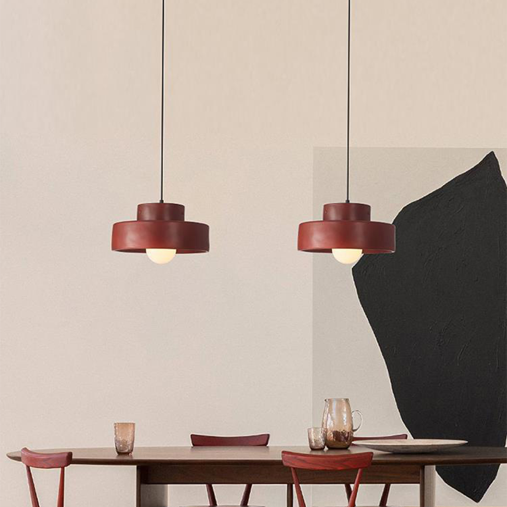 Geometric Cylindrical Pendant Lighting in Nordic Style