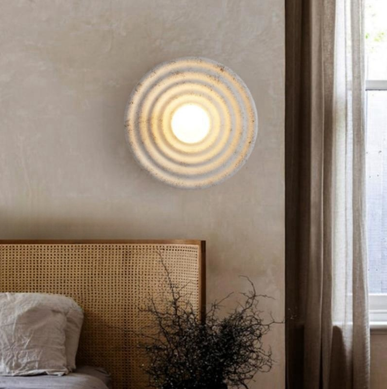 Round Circle Indoor Wall Lamp Wabi-sabi