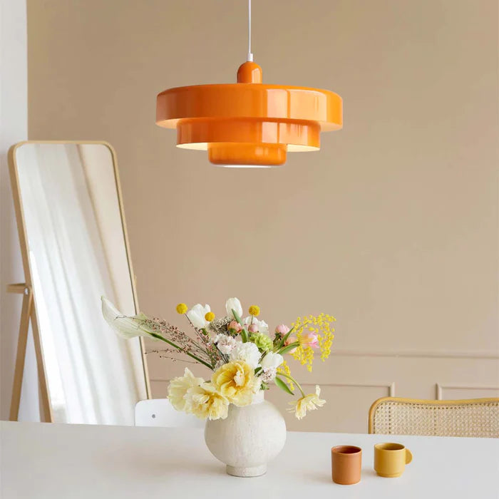 Iron Ceiling Pendant Light in Bauhaus Style