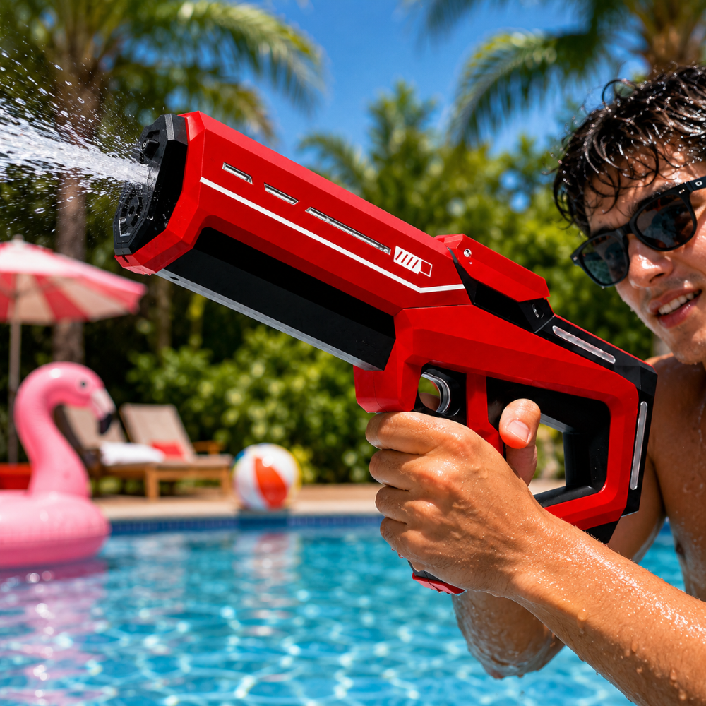 Large Tank Automatic Water Gun Outdoor Splash Ammo