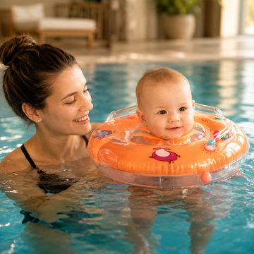 Infant Neck Ring Adjustable Baby Float Bath Support