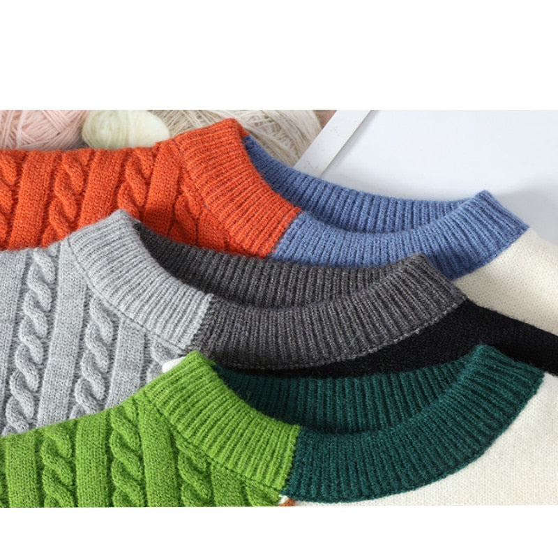 Ursin - Pull en tricot multicolore pour homme