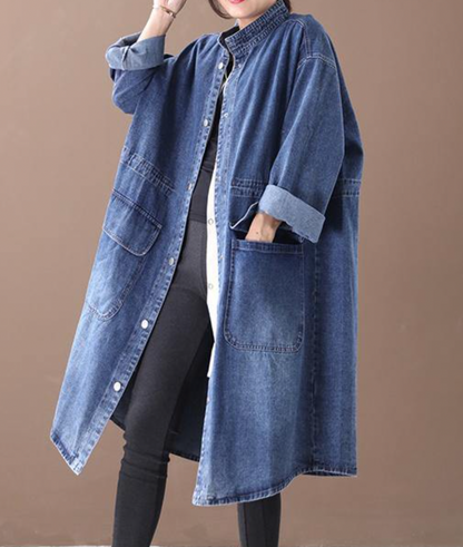 Berta - Femmes Veste en Jean Longue