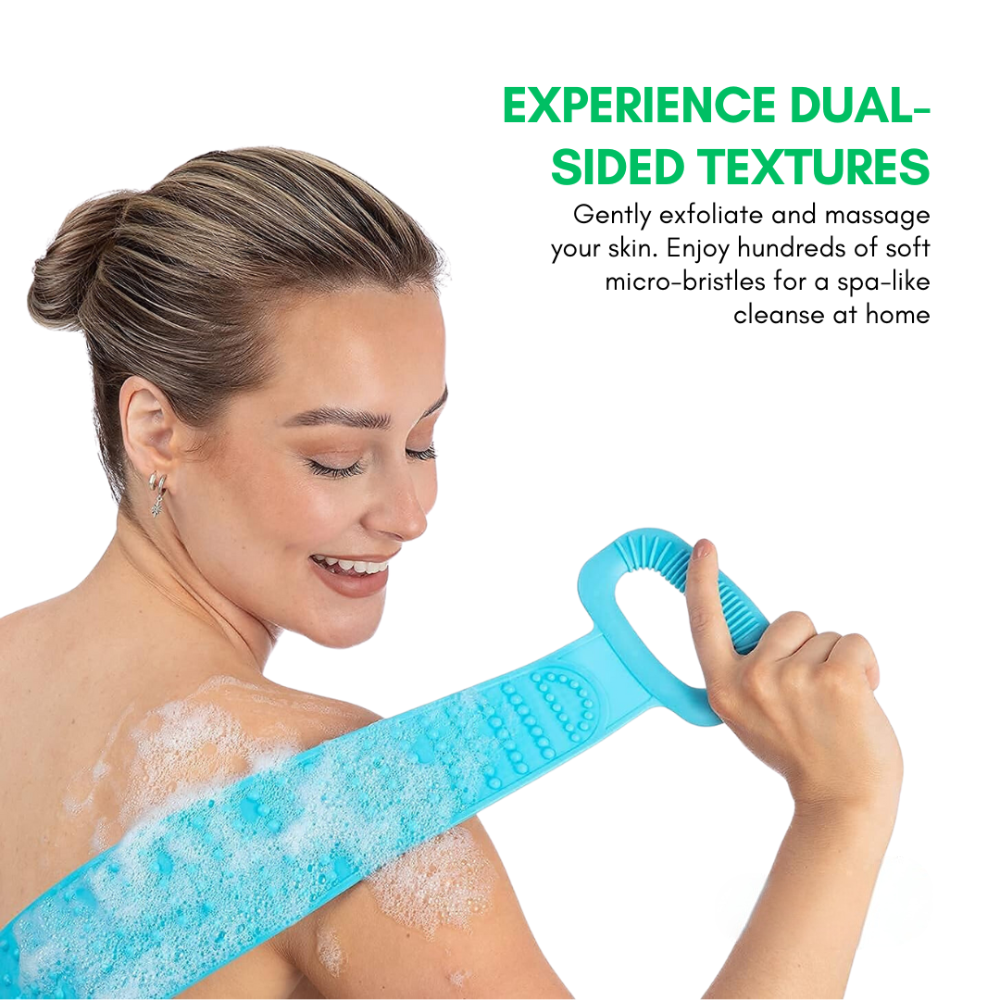 Silicone Body Scrubber Exfoliating Shower Brush Bath Massager