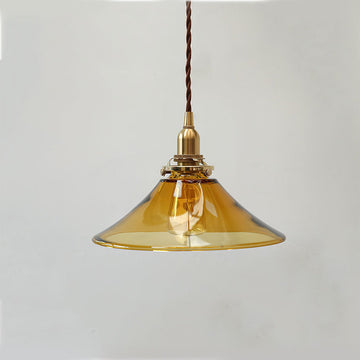 Amber Glass Vintage Pendant Lights
