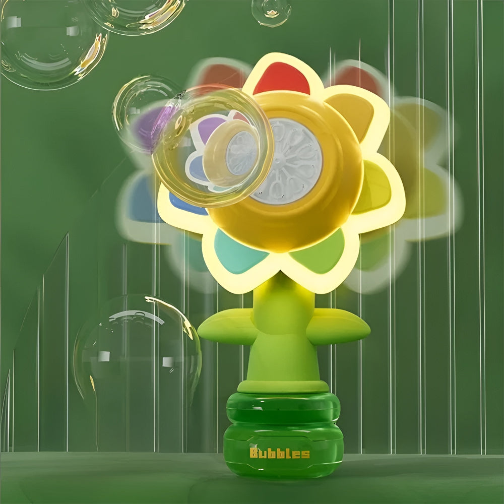 Automatic Flower Bubble Blower Toy for Kids