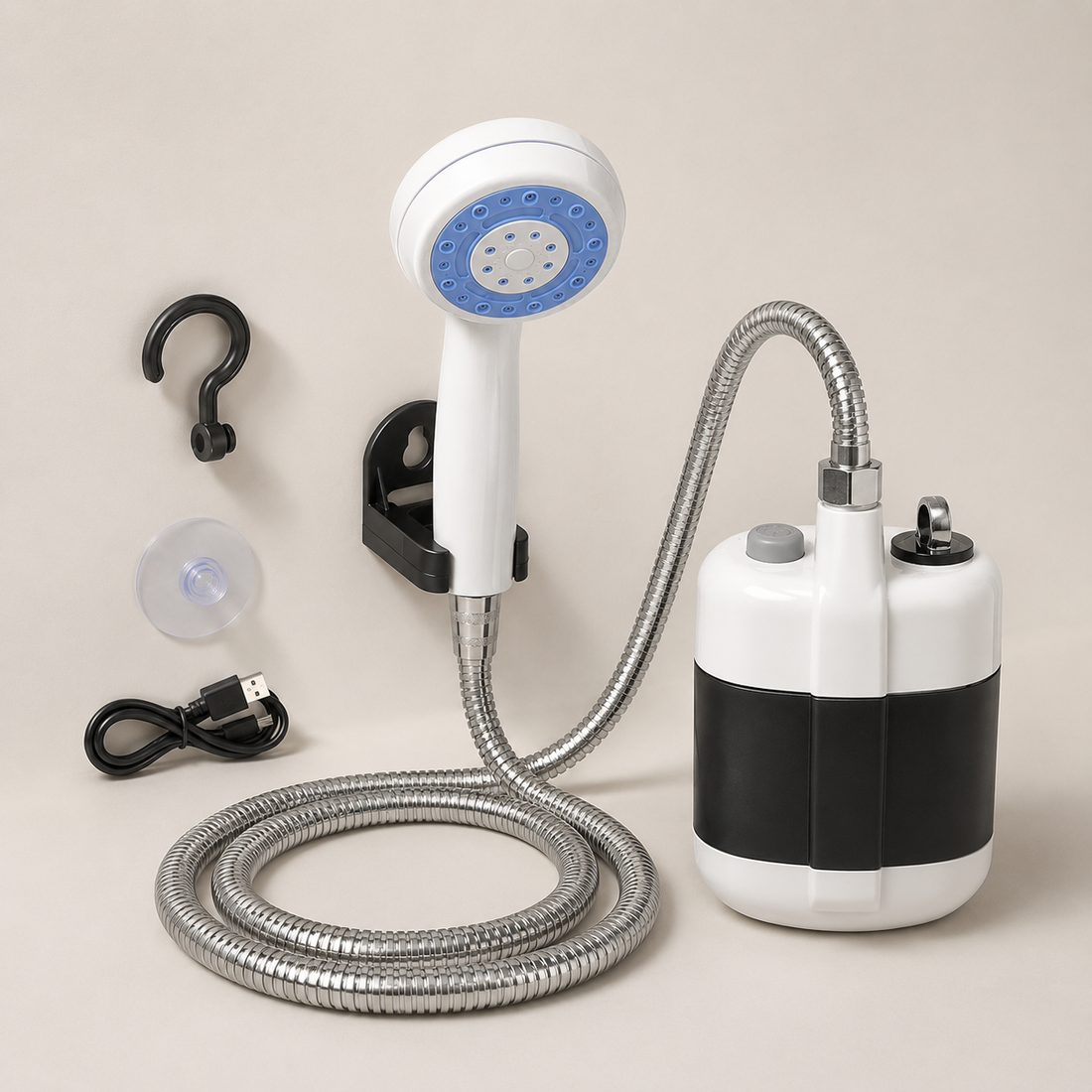 Portable Camping Shower Outdoor Rechargeable Pump