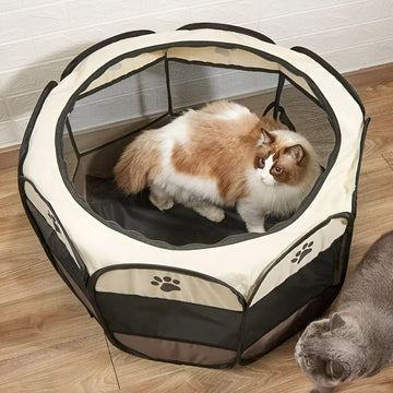 Foldable Mesh Portable Pet Tent Cat Playpen