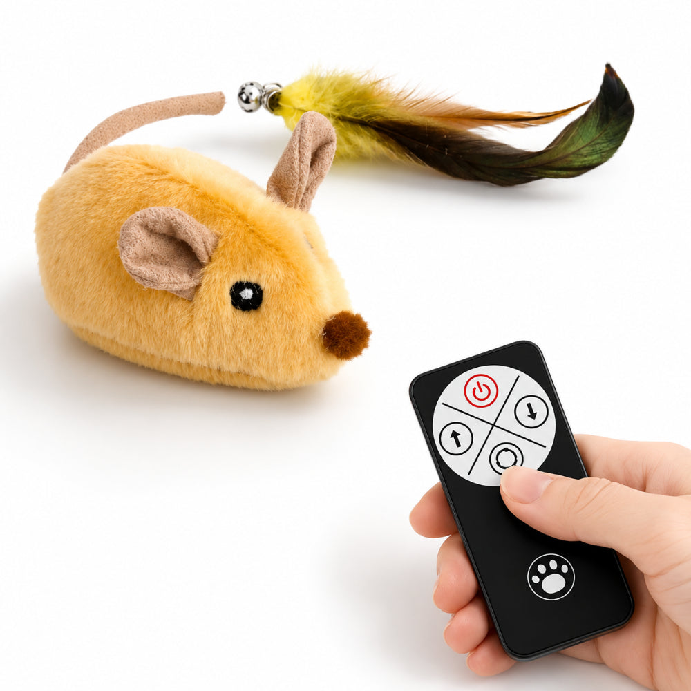 Interactive Cat Toy Remote Control Mouse Chase Toy