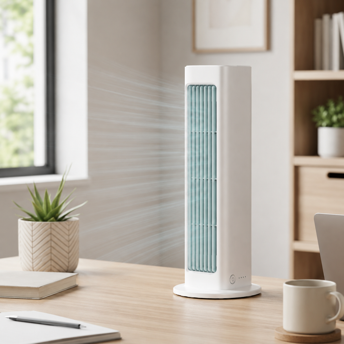 Portable Cooling Oscillating Tower Fan Compact Quiet