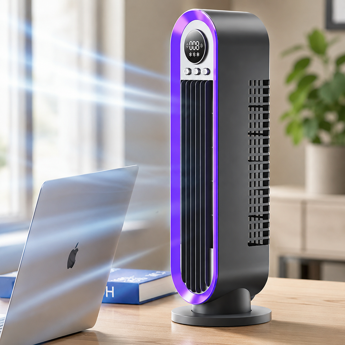 Portable Cooling Tower Fan Slim Quiet Oscillating Tall Fan