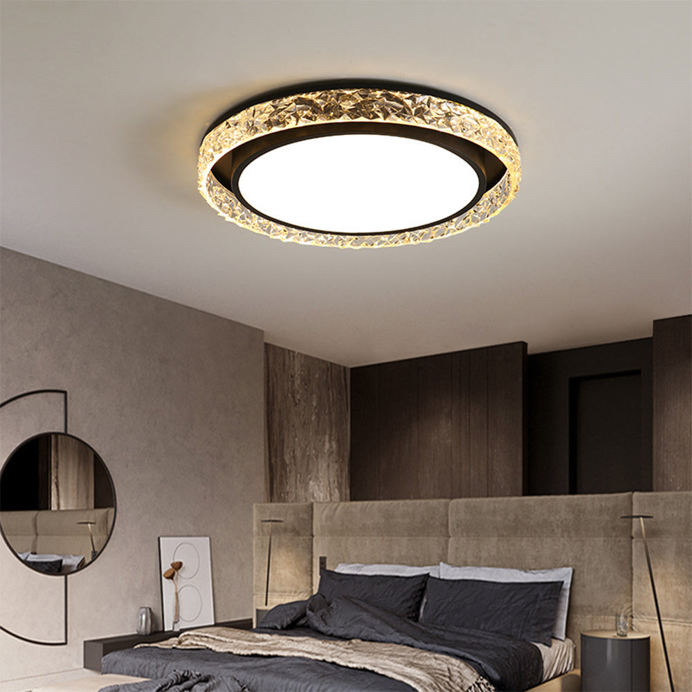 Flush Mount Ceiling Lamp in Iron with Minimalist Design