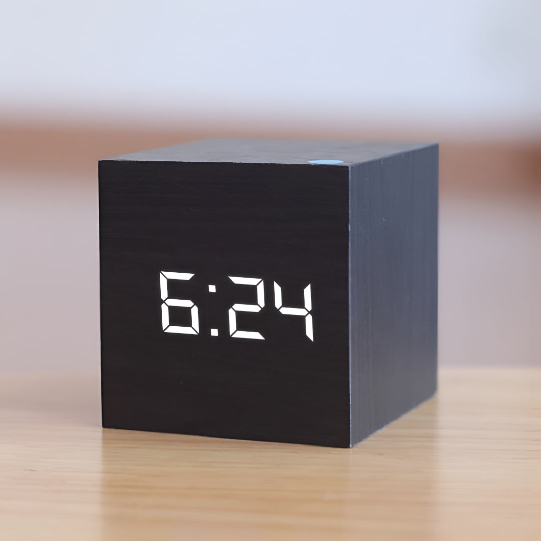 LED Display Digital Alarm Clock Desk Timer with Temperature