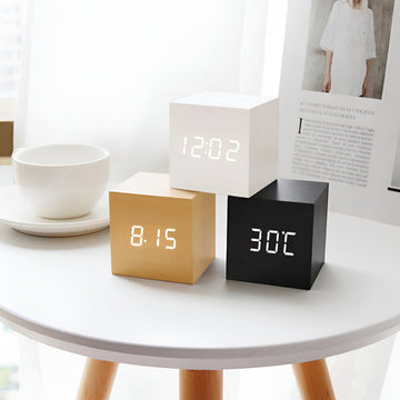 LED Display Digital Alarm Clock Desk Timer with Temperature