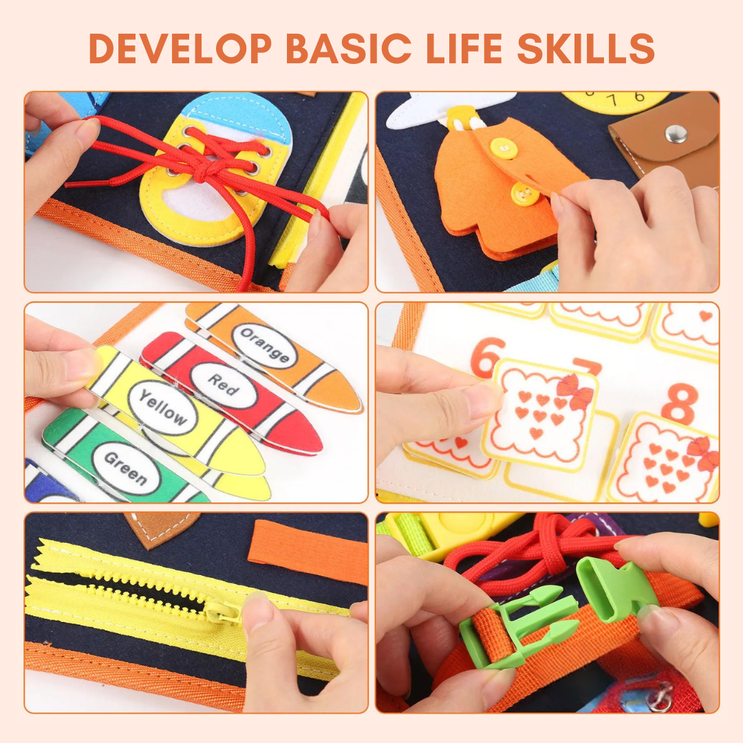 Montessori Busy Board Educational Toys for Toddlers