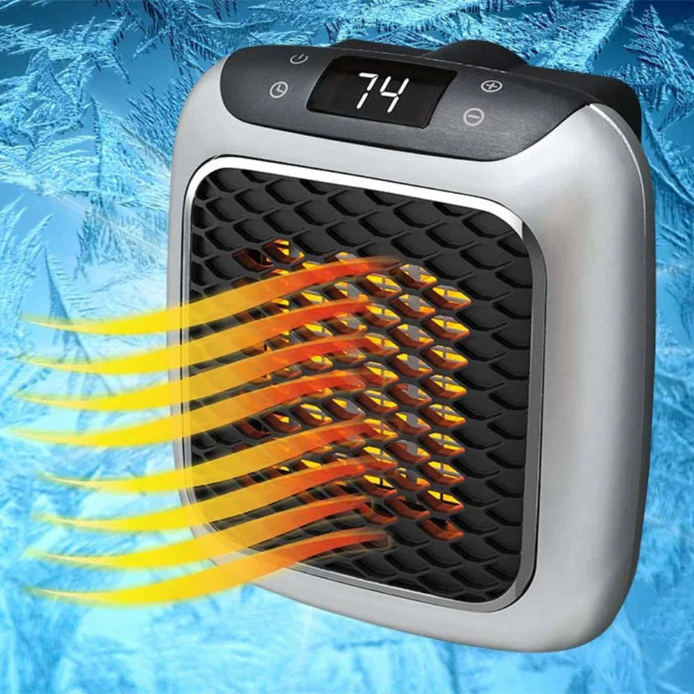 Electric Space Heater Digital Thermostat Home Office Use