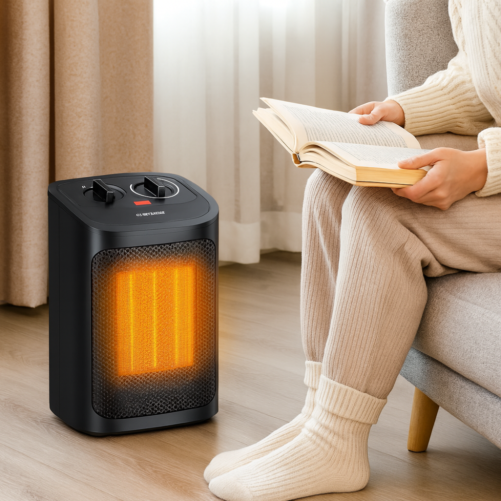Energy Efficient Electric Space Heater Home Office Bedroom Use