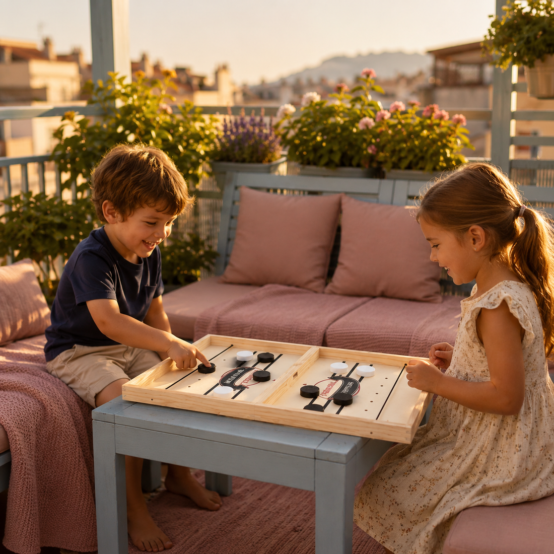 Wooden Tabletop Catapult Game Family Board Game Fun